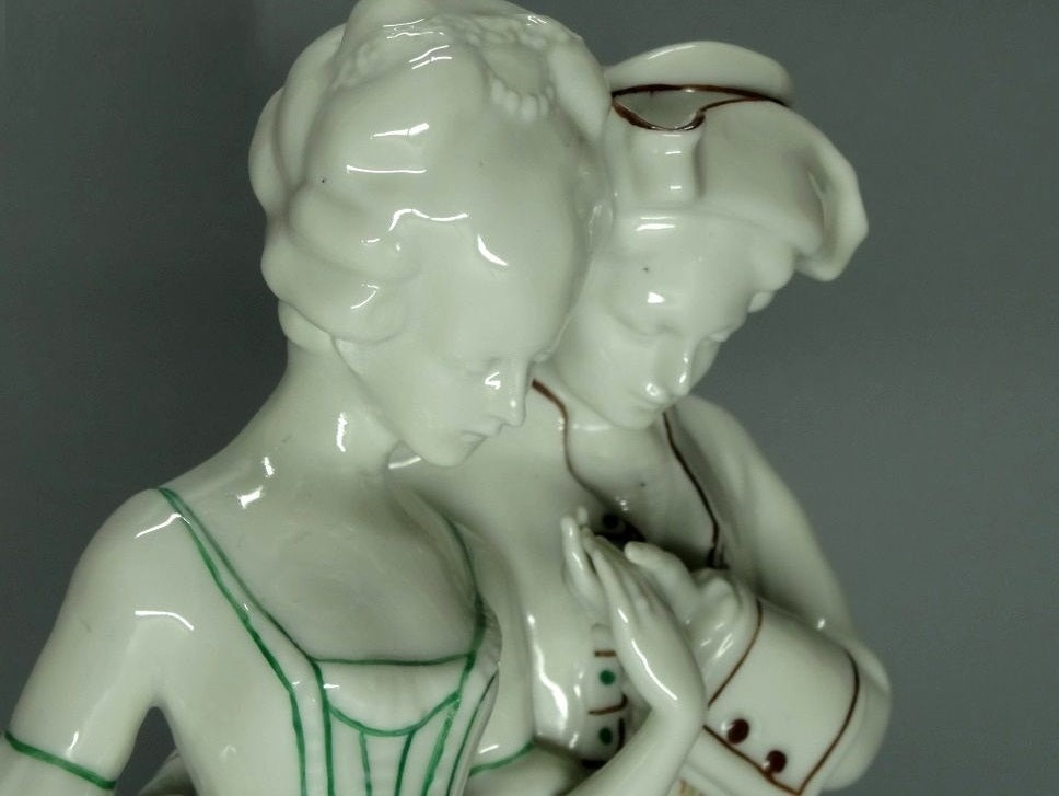 Antique Romantic Love Original Kister Alsbach Porcelain Figurine Art Sculpture #Ru493