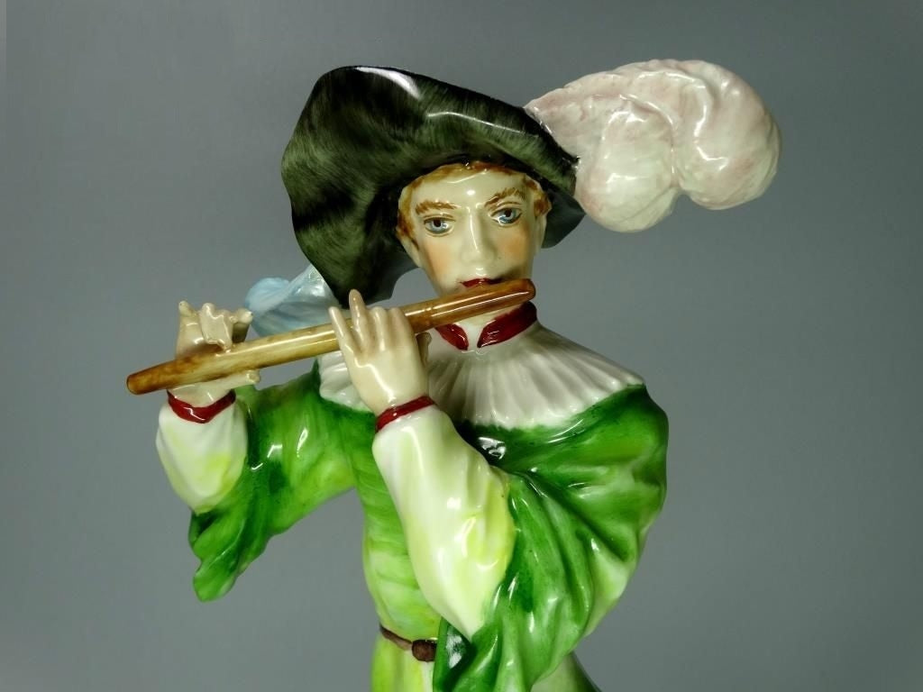 Vintage Heralds Music Men Porcelain Figurine Original Hutschenreuther Sculpture #Ru228
