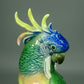 Vintage Green Cockatoo Porcelain Figurine Original Karl Ens Art Sculpture Decor #Ru319
