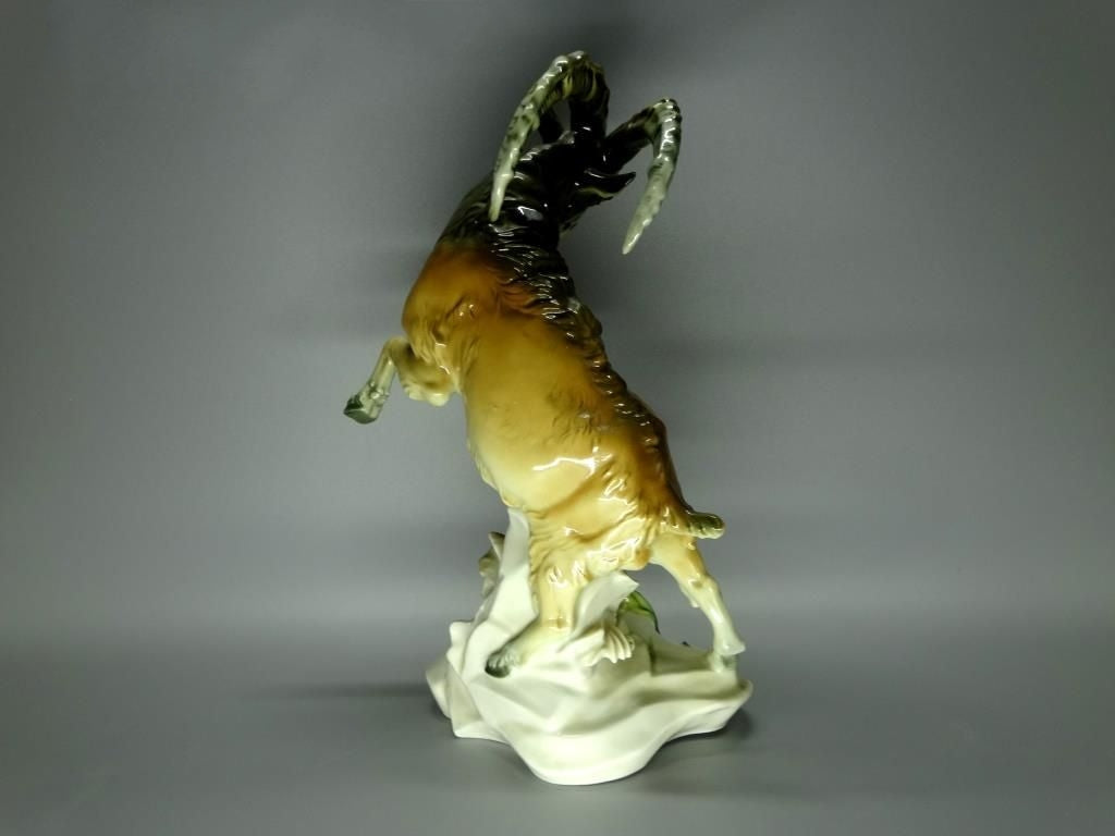 Antique Mountain Ram Porcelain Figurine Original KARL ENS Germany 20th Art Sculpture Dec #Ru993