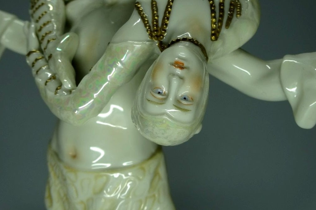 Antique Acrobats Couple Original Volkstedt Porcelain Figurine Art Sculpture Drco #Ru268