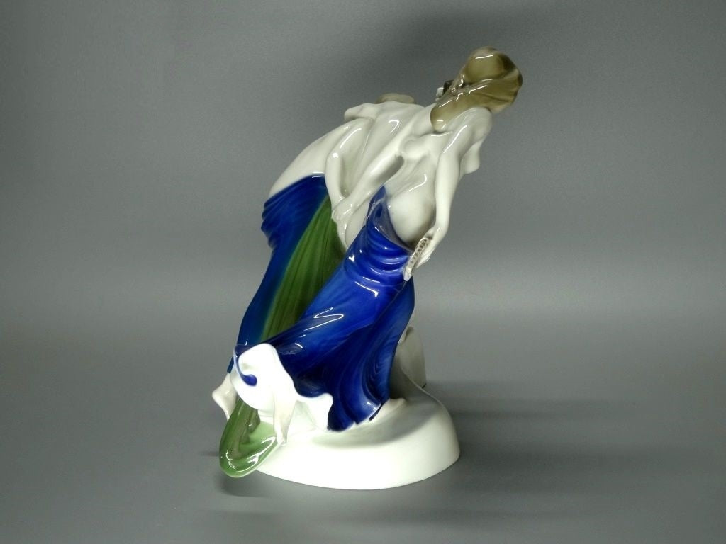 Antique Wine Nude Feast Porcelain Figurine Original Rosenthal Art Statue Decor #Ru623