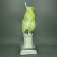 Antique Big Yellow Cockatoo Porcelain Figurine Original 19th HOCHST Art Statue #Ru628