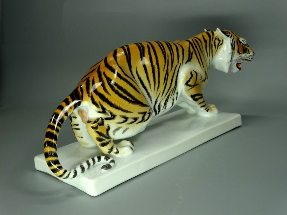 Antique Rare Tiger Original Kister Alsbach Porcelain Figurine Art Statue Decor #Ru532