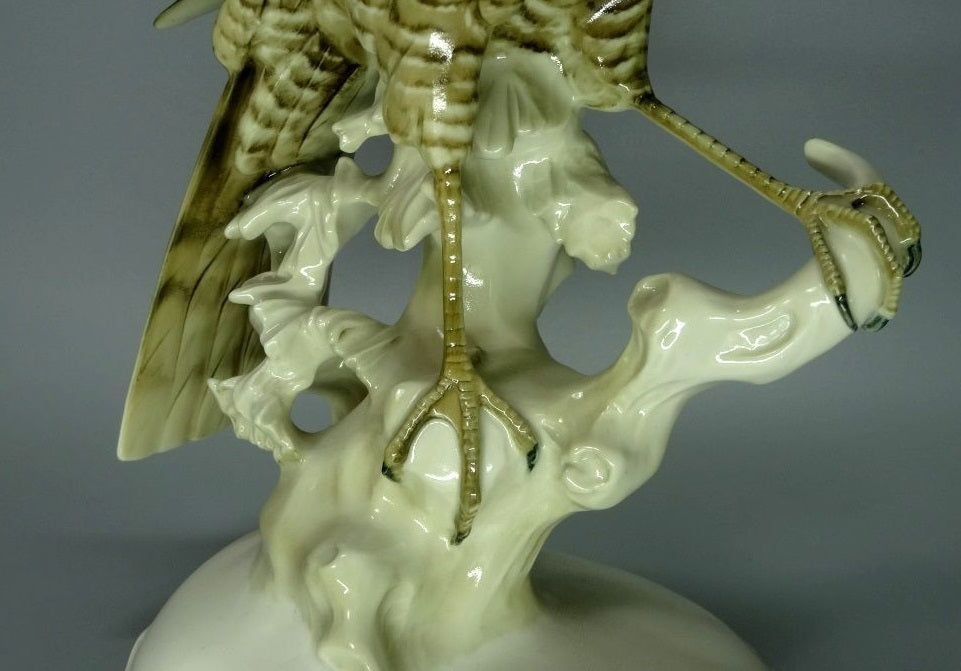 Vintage Hawk Falcon Porcelain Figure Hutschenreuther Original Art Sculpture #Ru193
