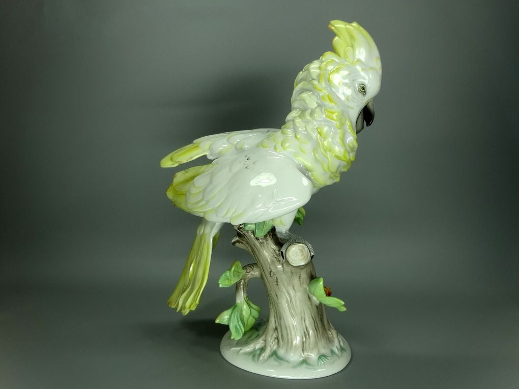 Antique Large Yellow Cockatoo Porcelain Figurine Original Rosenthal Art Sculpture #Ru768