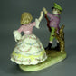 Antique Dancing Children Porcelain Figurine Original Behschezer Art Decor #Ru655