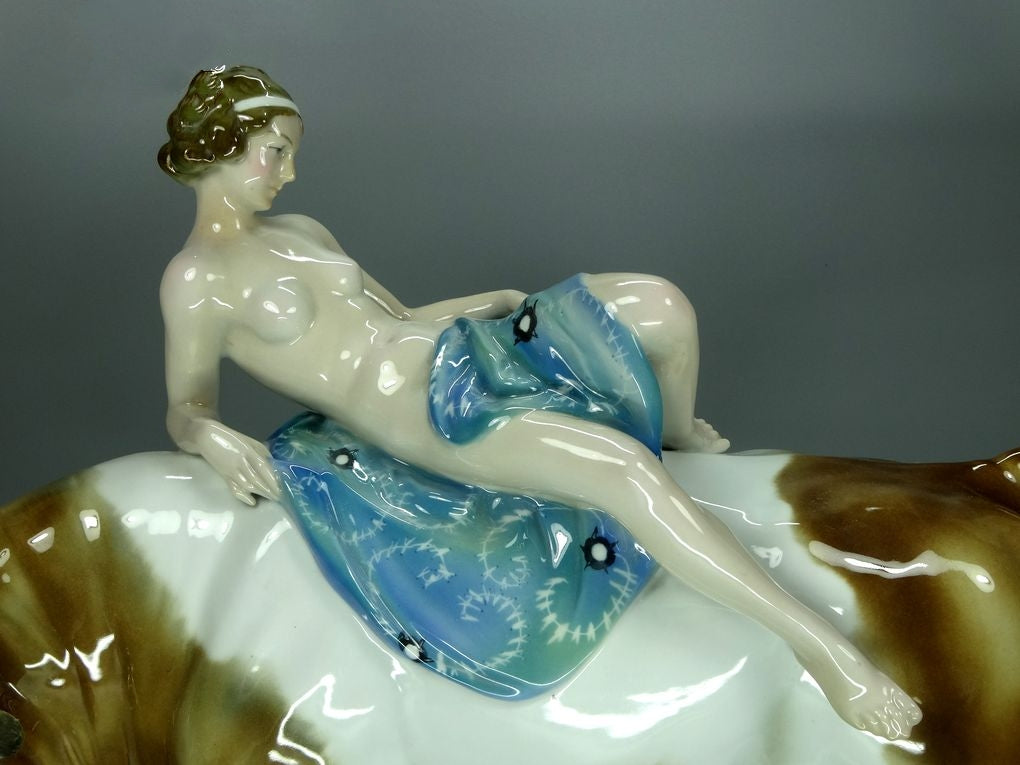 Antique XL Rape Of Europe Porcelain Figurine Original Unterweissbach Art Sculpture #Ru755