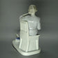 Antique Reading Story Original KARL ENS Porcelain Figurine 19th Art Sculpture #Ru461