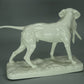 Vintage Dog Hunting Rabbit Porcelain Figurine Original Nymphenburg Germany 20th Art Sculpture Dec #Ru985