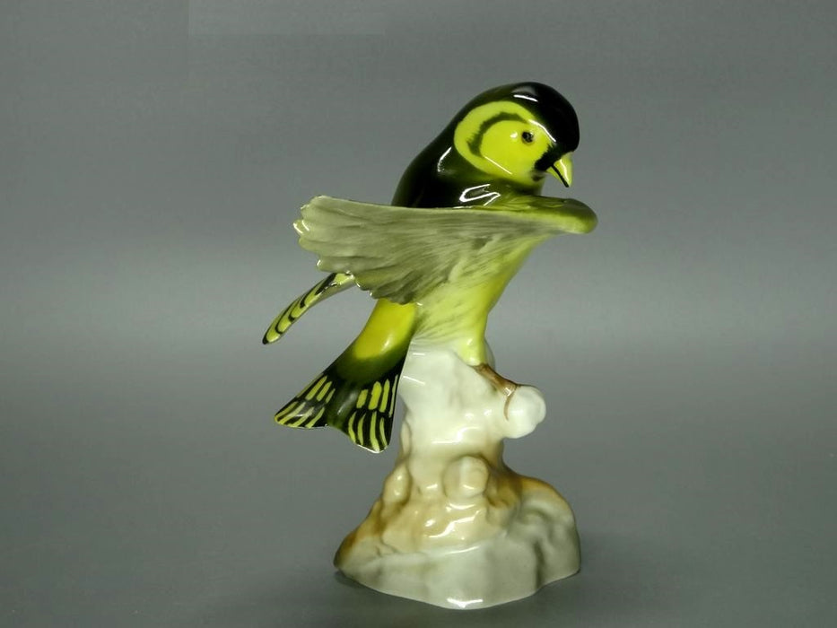 Antique Porcelain Oatmeal Bird Figurine Hutschenreuther Germany Art Sculpture #B