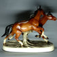 Antique Love Horses Porcelain Figurine Original Katzhutte 20th Art Sculpture Dec #Ru961