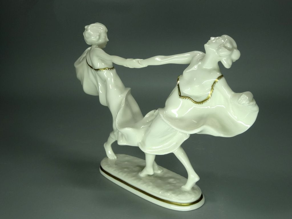 Antique Music Dance Porcelain Figurine Original Hutschenreuther 20th Art Sculpture Dec #Ru943
