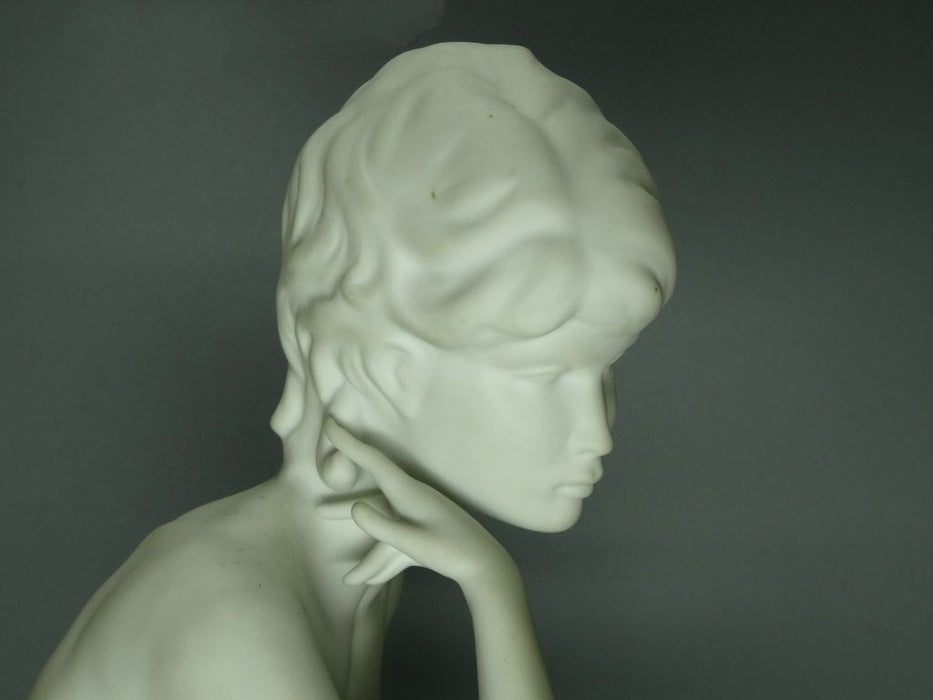 Vintage Biscuit Nude Youth Beauty Lady Porcelain Figure Kaiser Germany Art Sculpture #Tt