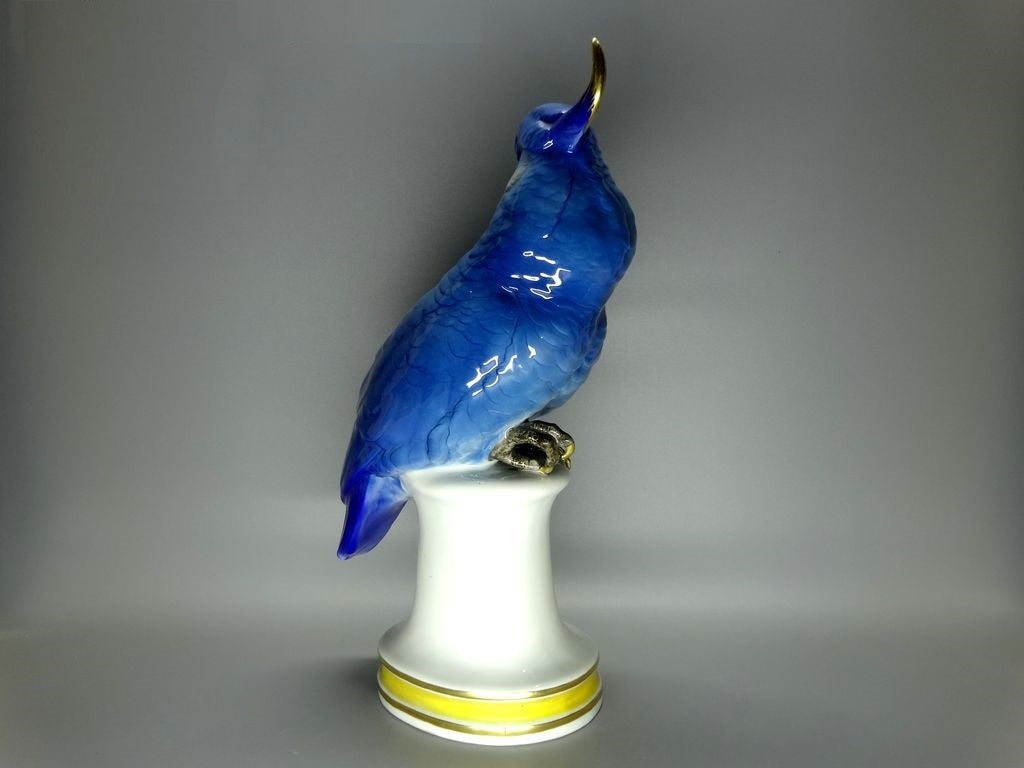 Antique Original Karl Ens Large Blue Cockatoo Porcelain Figurine Art Sculpture #Ru287