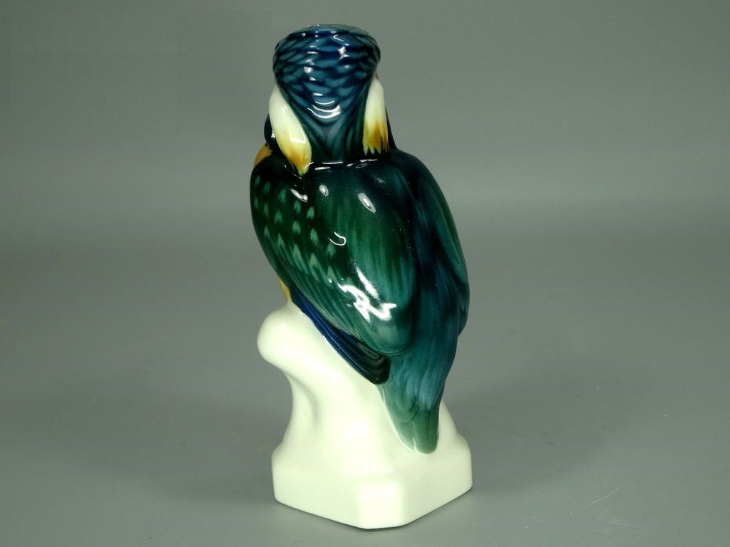Vintage Kingfisher Bird Porcelain Figure Original Nymphenburg Art Sculpture Gift #Ru315