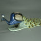 Antique Peacock Bird Porcelain Figurine Original Galluba & Hofmann Art Sculpture Decor #Ru799