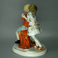 Antique Boy & Girl Apology Porcelain Figurine Original Wilhelms Feld Sculpture #Ru388