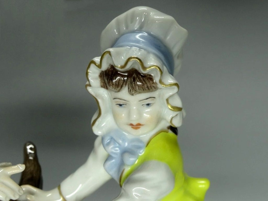 Vintage Kids Swing Game Original Volkstedt Porcelain Figure Art Sculpture Decor #Ru471