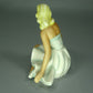 Vintage Cute Lady Porcelain Figurine Original Schaubach Kunst 20h Art Sculpture Dec #Ru920