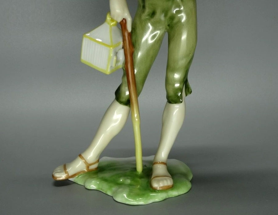Vintage Bird Breeder Boy Porcelain Figurine Kaiser Germany Art Statue Decor #Ru73