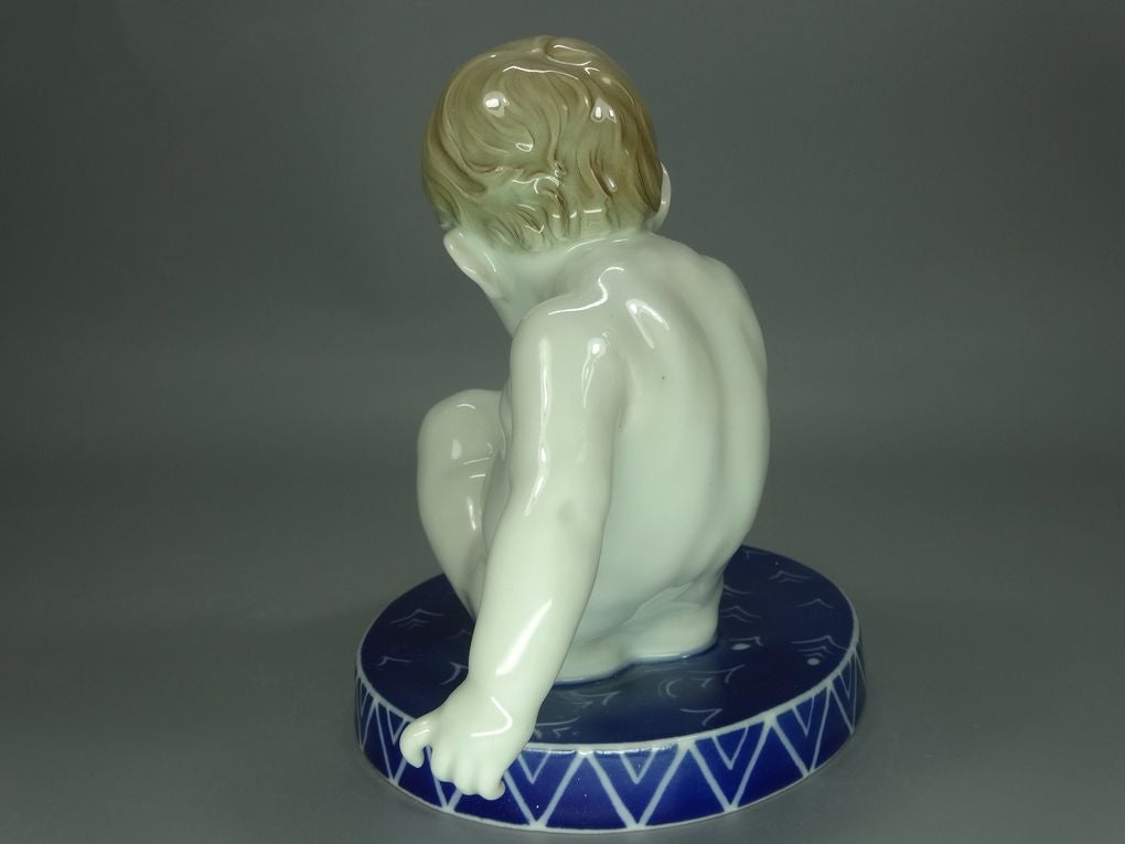 Antique Beech Childe Porcelain Figurine Original KARL ENS Art Sculpture Decor #Ru797