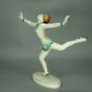 Vintage Roller Skating Lady Porcelain Figure Original Frankenthal Art Sculpture #Ru347