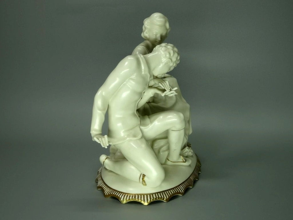 Antique Couple In Love Porcelain Figurine Hutschenreuther Germany 1910 Art Decor #Ru93