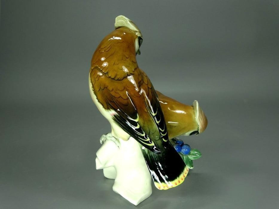 Vintage Pair Of Waxwings Birds Original KARL ENS Porcelain Figurine Statue Decor #Ru570