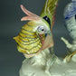 Antique Golden Pheasants Porcelain Figurine Original KARL ENS Germany 20th Art Sculpture Dec #Ru999