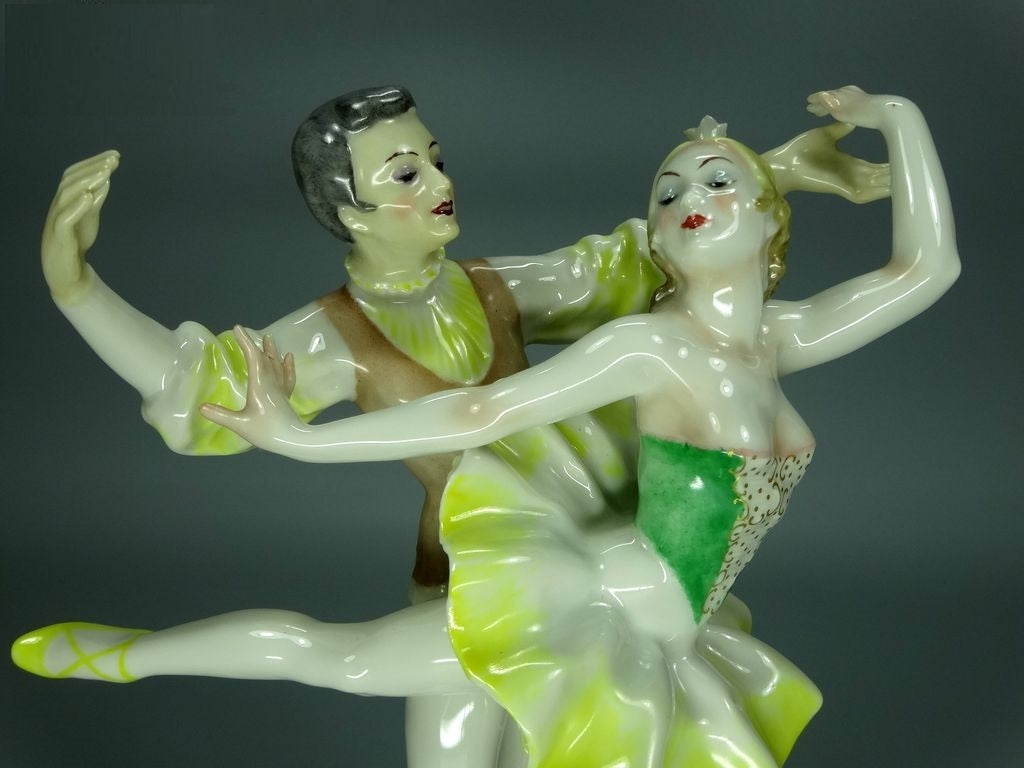 Vintage Ballet Couple Dance Porcelain Figure Hutschenreuther Original Sculpture #Ru184
