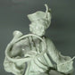 Antique White Music Man Porcelain Figurine Ludwigsburg Germany Sculpture Decor #Ru144