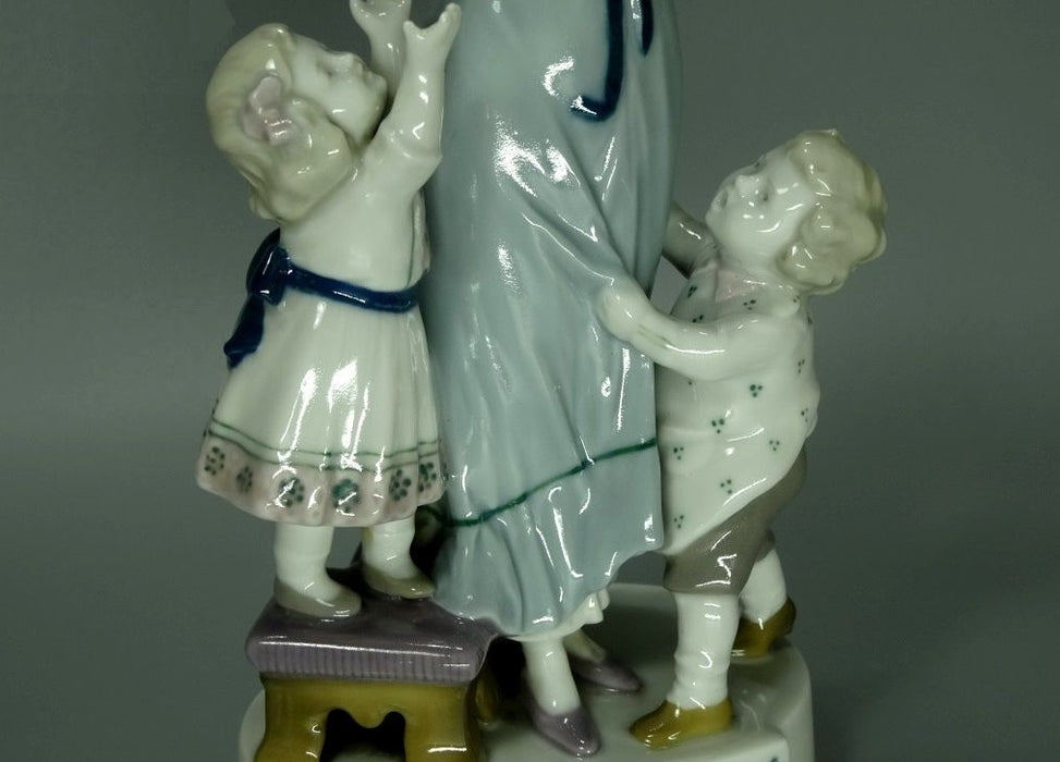 Antique Cherry Orchard Original Wilhelms Feld Porcelain Figure Art Statue Decor#Ru497