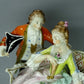 Vintage Love Couple Talk Porcelain Figurine Original Sitzendorf Sculpture Decor #Ru247