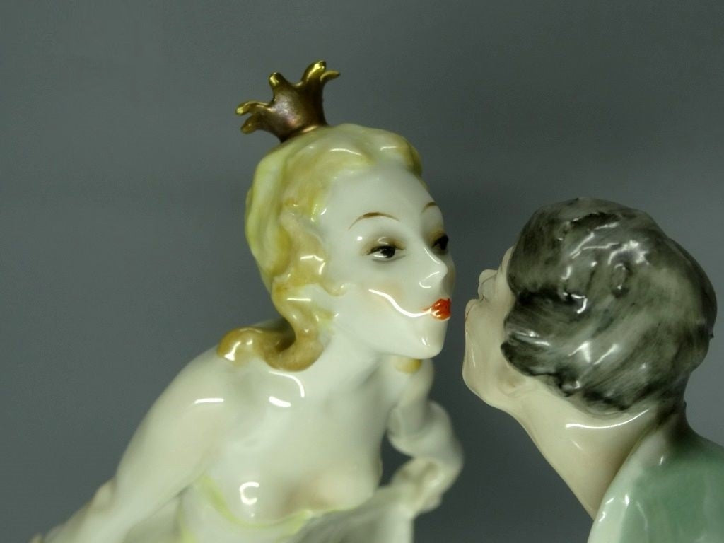 Vintage Princess & Beggar Kiss Porcelain Figurine Hutschenreuther Germany Decor #Ru31