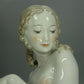 Vintage Forest Nymph Porcelain Figurine Original Hutschenreuther Art Sculpture Decor #Ru786