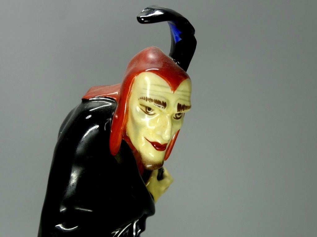 Vintage Mephistopheles Demon Porcelain Figure Hutschenreuther Germany Decor #Ru76