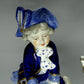 Vintage Blue Swing Child Porcelain Figurine Volkstedt Germany Art Decor #Ru94
