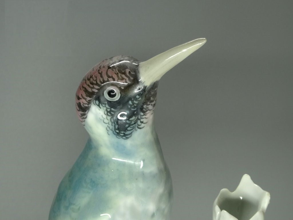 Antique Spotted Woodpecker Original KARL ENS Porcelain Figure Art Sculpture Gift #Ru407