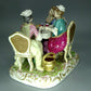 Antique Gossip Girls Porcelain Figurine Original La Courtille Locre 19th Art Sculpture #Ru838