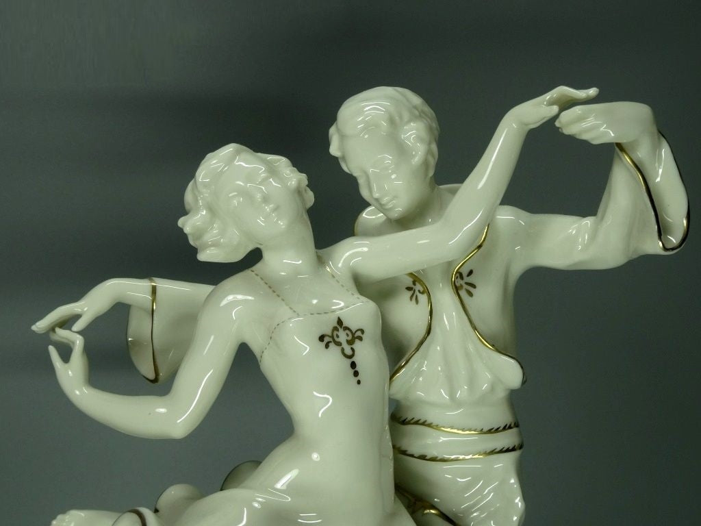 Vintage Dancing Couple Original Hutschenreuther Porcelain Figurine Art Sculpture #Ru526