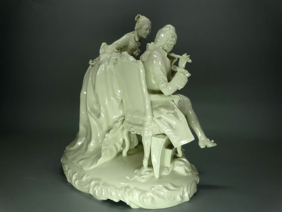 Vintage Romance Rehearsal Porcelain Figurine Original Behschezer 20th Art Sculpture Dec #Ru912