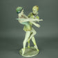 Antique Ballet Dancers Porcelain Figurine Original Hutschenreuther Art Sculpture Decor #Ru777