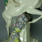 Antique Girl Ride Deer Porcelain Figurine Original Karl Ens Art Sculpture Decor #Ru249
