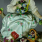 Antique Birdman & Shepherdess Porcelain Figure Sitzendorf Germany Art Sculpture #Ru145