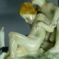 Antique Children & Geese Porcelain Figurine Karl Ens Germany Art Home Decor #Ru74