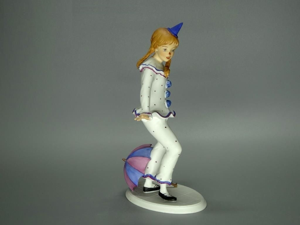 Vintage Clownness Girl Original Kaiser Porcelain Figure Art Sculpture Decor Gift #Ru433