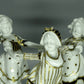 Antique Round Girls Dance Porcelain Figure Metzler Ortloff Germany Art Sculpture #Ru140