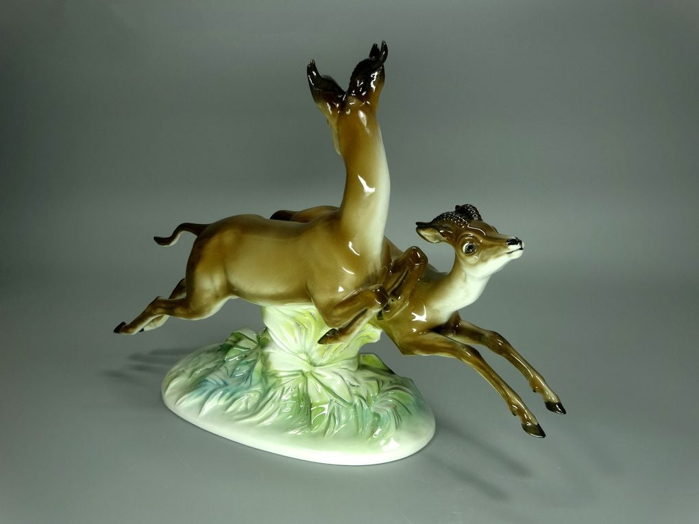 Antique Pair Of Gazelles Porcelain Figurine Original Rosenthal Art Sculpture Decor #Ru720