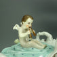 Antique Carriage Lady Porcelain Figurine Original Passau Art Sculpture Decor #Ru672